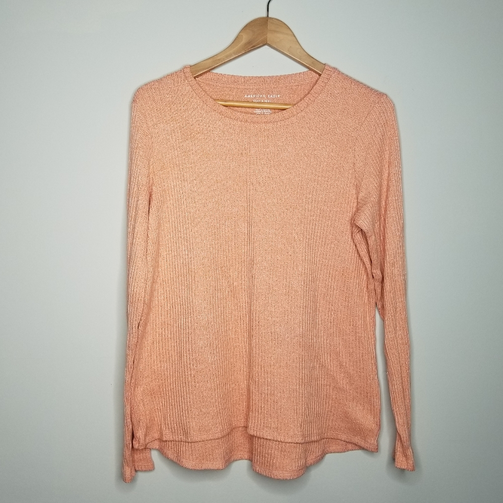 American Eagle Soft & Sexy Plush Long Sleeve Shirt - Picture 2 of 7